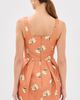 Leo Lin Leo Lin Piper Bell Shape Mini Dress Lily Print in Ochre - 3