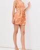 Leo Lin Leo Lin Piper Bell Shape Mini Dress Lily Print in Ochre - 5
