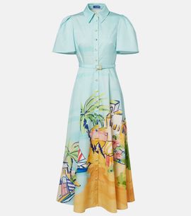 chinese dress ladies Caroline Appliqué Short Sleeve Midi Dress main image 0