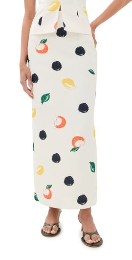 Leo Lin Leo Lin Quinn Maxi Skirt Citrus Spots