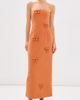 Leo Lin Leo Lin Rayna Bow Bustier Maxi Dress Ochre - 2