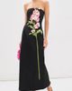 Leo Lin Leo Lin Rayna Embroidered Maxi Dress Snapdragon Print in Ebony - 2