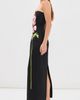Leo Lin Leo Lin Rayna Embroidered Maxi Dress Snapdragon Print in Ebony - 4