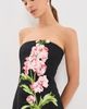 Leo Lin Leo Lin Rayna Embroidered Maxi Dress Snapdragon Print in Ebony - 5