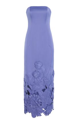 open lace back dress Caroline Short Sleeve Midi Dress