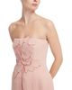 Leo Lin Leo Lin Roselle Applique Tweed Bustier Mini Dress - 3