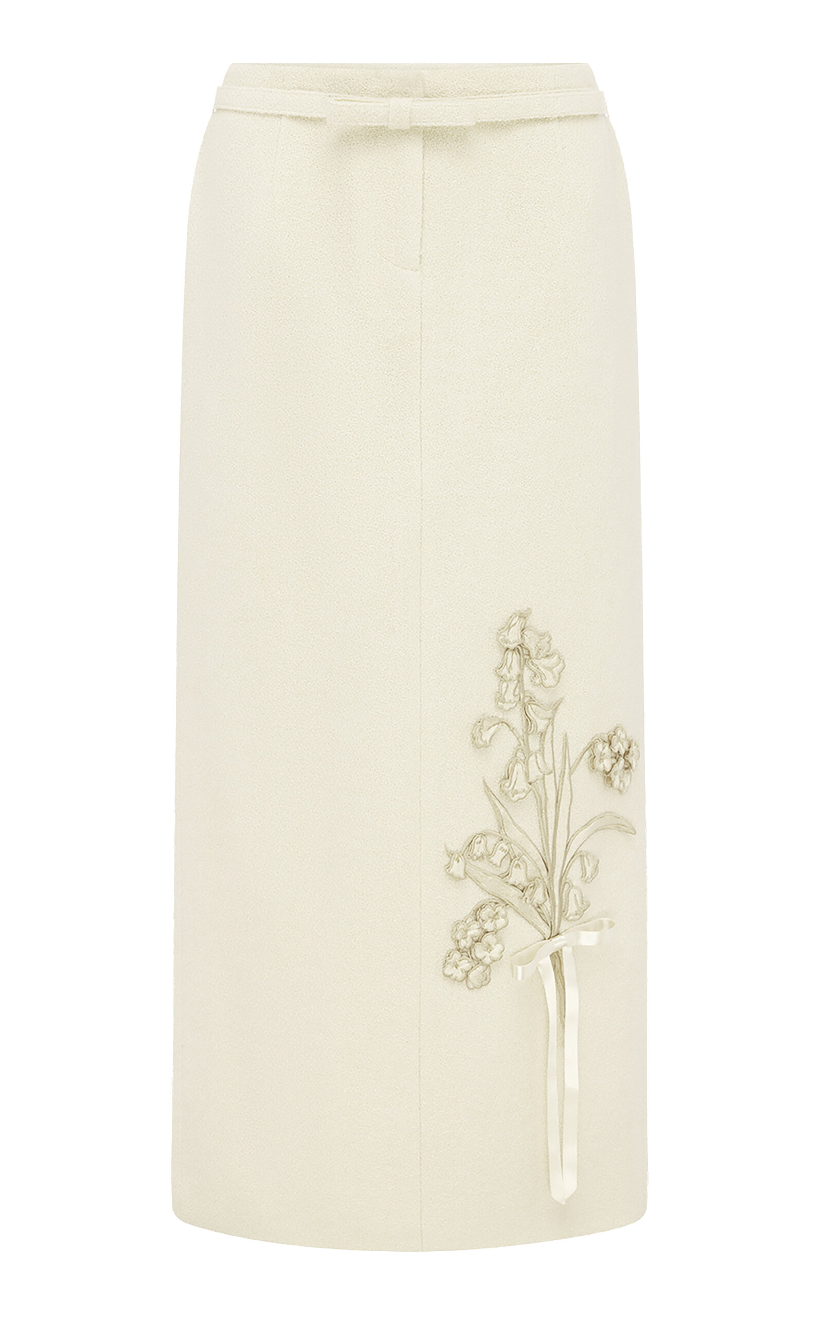 Leo Lin Leo Lin Saskia Applique Tweed Maxi Skirt Snow