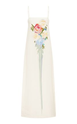 Leo Lin Leo Lin Savannah Column Linen Maxi Dress