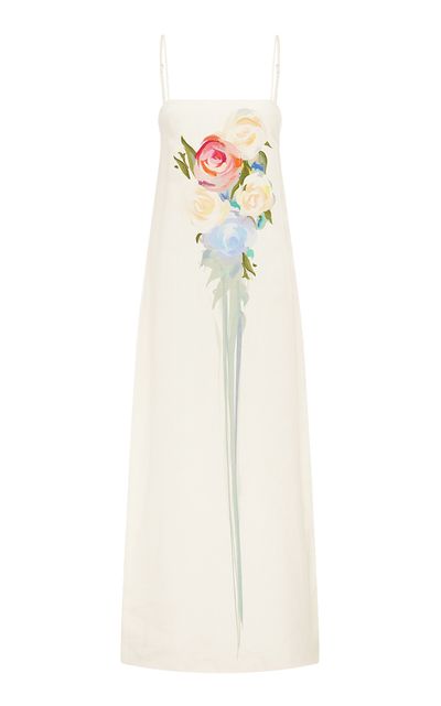 Leo Lin Leo Lin Savannah Column Linen Maxi Dress