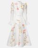 Leo Lin Leo Lin Selina floral ruffled linen-blend midi dress - 1