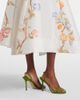 Leo Lin Leo Lin Selina floral ruffled linen-blend midi dress - 4