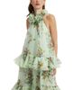 Leo Lin Leo Lin Thalia Printed Silk Tiered Maxi Dress - 2