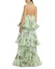 Leo Lin Leo Lin Thalia Printed Silk Tiered Maxi Dress - 4