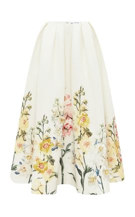 Leo Lin Leo Lin Victoria Embroidered Puff Maxi Skirt