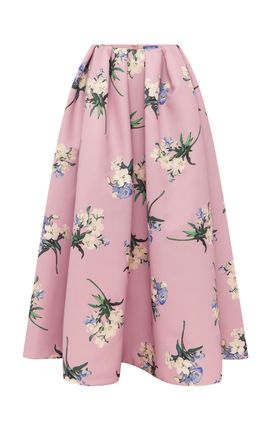 Leo Lin Leo Lin Victoria FloralPrint MidRise Maxi Skirt