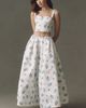 LEO LIN Victoria Cotton Puff Maxi Skirt - 1