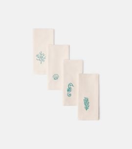 Les-Ottomans Les-Ottomans Set of 6 linen napkins