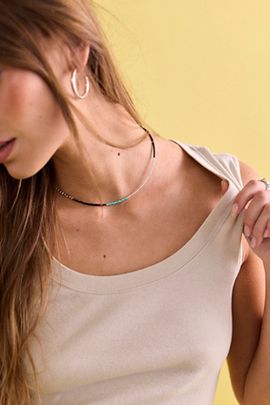 Les Beads Studio Les Beads Nonoc Asymetric Silver Necklace