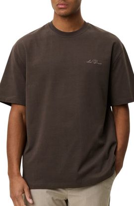 Les Deux Les Deux Crewneck Logo T-Shirt