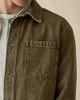Les Deux Les Deux Dyed Denim Overshirt Top in Brown, Men's at Urban Outfitters - 4