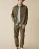 Les Deux Les Deux Dyed Denim Overshirt Top in Brown, Men's at Urban Outfitters - 5