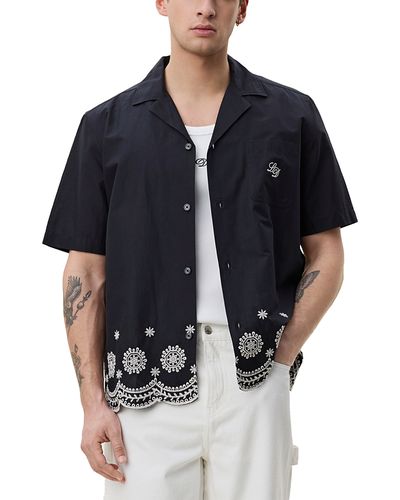 Les Deux Les Deux Embroidered Border Shirt