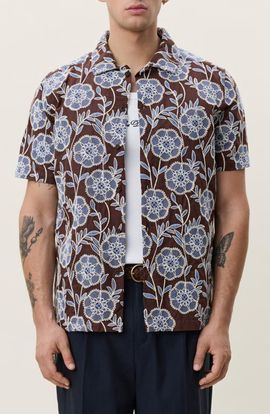 Les Deux Les Deux Floral Print Button-Up Shirt