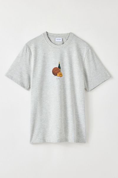 Les Deux Les Deux Lemons Graphic Tee in Snow Melange, Men's at Urban Outfitters