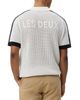Les Deux Les Deux Logo Grid Knitted Polo - 4