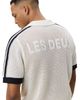 Les Deux Les Deux Logo Grid Knitted Polo - 5