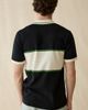 Les Deux Les Deux Logo Quarter Zip Short Sleeve Polo Sweater in Black, Men's at Urban Outfitters - 2