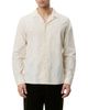 Les Deux Les Deux Long Sleeve Flower Jacquard Camp Shirt - 1
