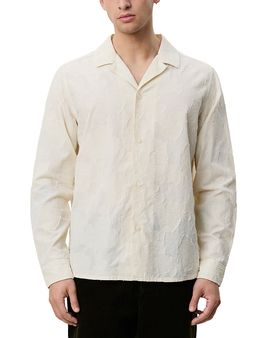 Les Deux Les Deux Loose Fit Flower Jacquard Shirt
