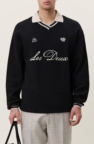 Les Deux Les Deux Oversize Waffle Knit Sweater Jersey