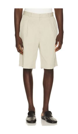 Les Deux Les Deux Pleated Twill Suit Shorts