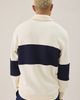 Les Deux Les Deux Quarter-Zip Rugby Sweatshirt in Ivory, Men's at Urban Outfitters - 4