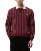 Les Deux Les Deux Signature Knit Cotton Stripe Polo Shirt - 1