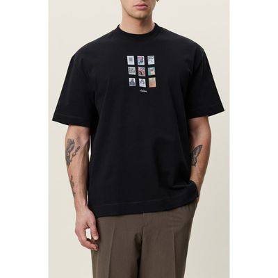 Les Deux Les Deux Stamp Organic Cotton Graphic T-Shirt