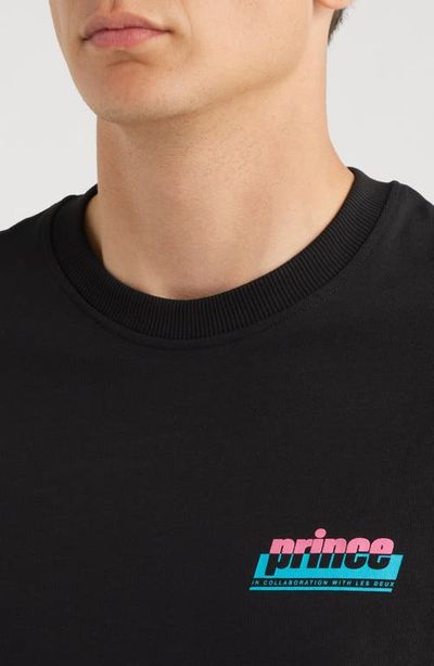 Les Deux Les Deux x Prince Organic Cotton Graphic T-Shirt