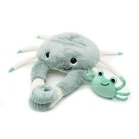 Les Ptipotos Les Ptipotos Crab Mom & Her Baby - Secret Keeper Plush Toy, Eco-Friendly, Soft & Washable