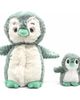 Les Ptipotos Les Ptipotos Penguin Mom & Her Baby - Secret Keeper Plush Toy, Eco-Friendly, Soft & Washable - 1