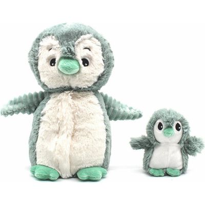 Les Ptipotos Les Ptipotos Penguin Mom & Her Baby - Secret Keeper Plush Toy, Eco-Friendly, Soft & Washable