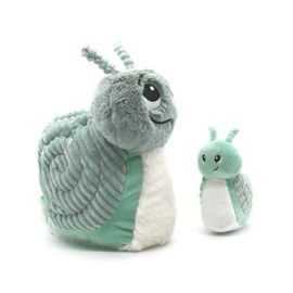 Les Ptipotos Les Ptipotos Snail Mom and Her Baby - Secret Keeper Plush Toy, Eco-Friendly, Soft & Washable