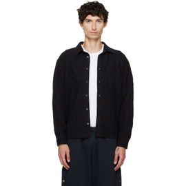 Les Tien Les Tien Black Flannel Classic Button Up Shirt