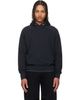 Les Tien Les Tien Black French Terry Classic Raglan Hoodie - 1