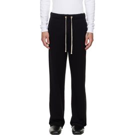 Les Tien Les Tien Black French Terry Classic Sweatpants