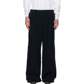 Les Tien Les Tien Black Heavyweight Invert Pocket Lined Sweatpants