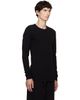 Les Tien Les Tien Black Thermal Fitted Long Sleeve T-shirt - 2