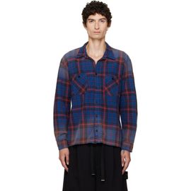 Les Tien Les Tien Blue Flannel Classic Button Up Shirt