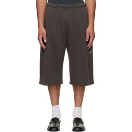 Les Tien Les Tien Gray Part Snap Shorts